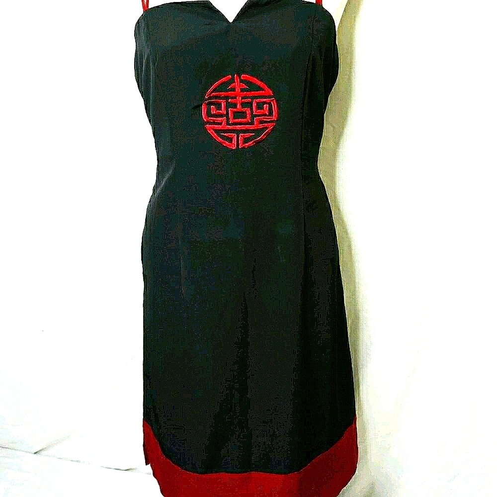 Black & Burgundy Goth Sun Dress 🌺SALE🌺